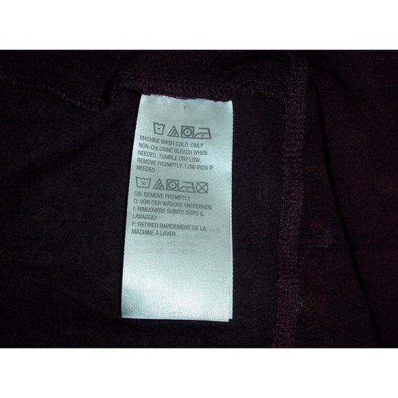 Logo by Lori Goldstein Long Cardigan S Burgundy Sleeveless Floral Chiffon Trim - Picture 12 of 12